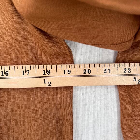 MADEWELL Linen Dorset Blazer Womens Small Brown Warm Hickory Lightweight Travel - Picture 13 of 15